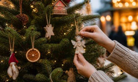 Weihnachtsbaum persönlich schmücken mit Fundstücken vom Weihnachtsmarkt